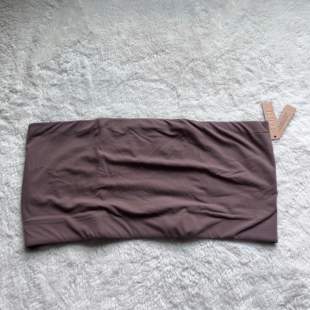 Skims Women's Fits Everybody Bandeau Bra Umber Brown Size 4X BR-BND-2026 NWT